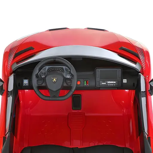 Електромобіль дитячий Bambi Lamborghini M 6026EBLR 3 два мотори м'які колеса шкіряне сидіння - фото 7