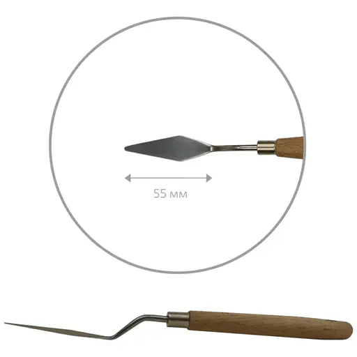 Мастихін Rosa Studio 11914 ромб довжина 5.5 см ст.код1010 - фото 1