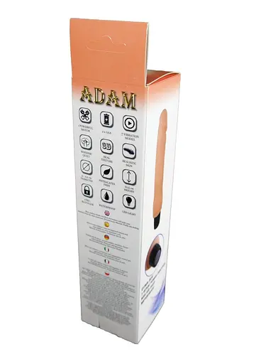 Реалістичний вібратор Boss Adam 22,5 см (тілесний) - фото 11