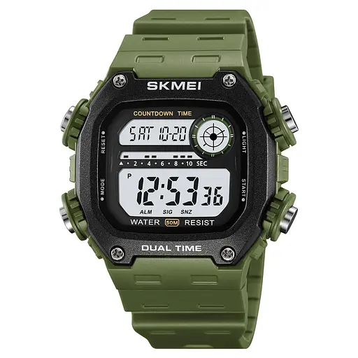 Наручний годинник чоловічий 2126AG Army Green Skmei acs0030252 - фото 1