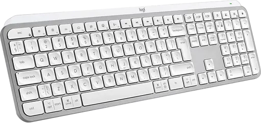 Клавiатура бездротова Logitech MX Keys S Pale Grey (920-011588)