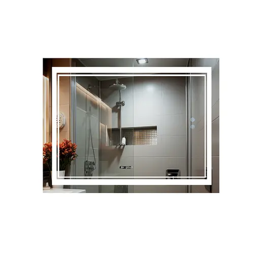 Дзеркало Qtap Cardinal 1000x800 з LED-підсвічуванням Touch, з антизапотіванням, з димером температури кольору (3000-6500K) QT0478C10080 - фото 1