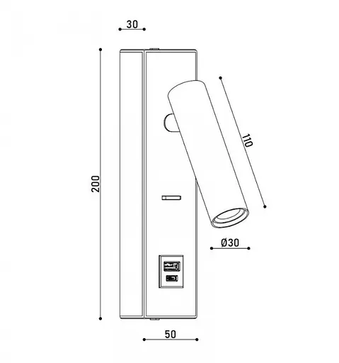 Бра KLOODI DECO WA-PORTO 200 3K GD - фото 2