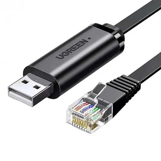Кабель консольный см204 Ugreen USB - RJ45 Console Cable 1,5 метра (50773) - фото 1