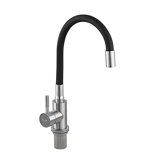 Змішувач для кухні Armata SUS-011 Black із силіконовим виливом CH6480 Нержавіюча сталь - фото 5