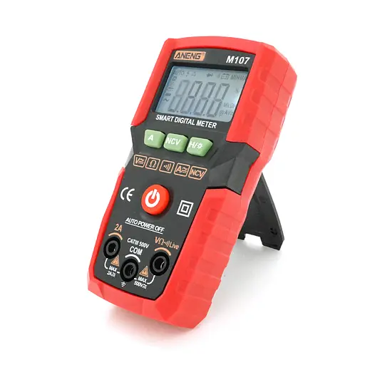 Мультиметр ANENG M107, вимірювання: V, A, R, C, T - фото 5