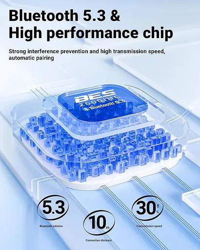 Навушники TWS Acefast T9 glacier blue - фото 5