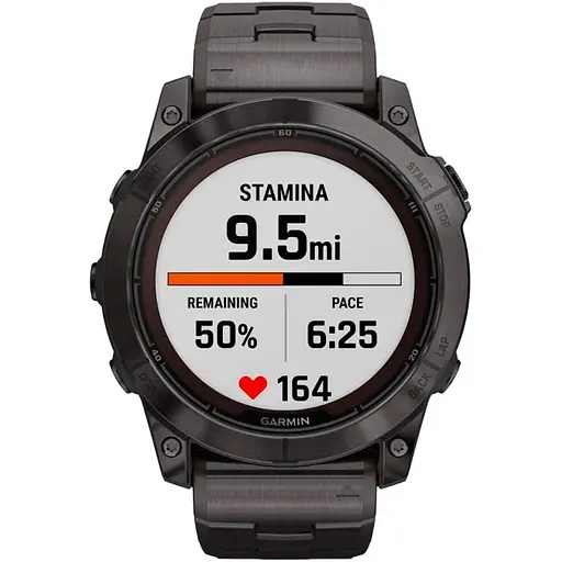 Смарт-часы Garmin Fenix 7X Pro Sapphire Solar Edition Carbon Gray DLC Titanium with Vented Titanium Bracelet 010-02778-30 (90549) - фото 3