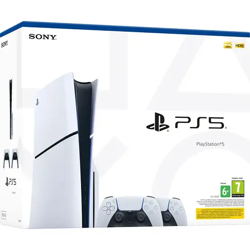 Игровая приставка Sony PlayStation 5 Slim Blu-ray 2 геймпады Dualsense - фото 10