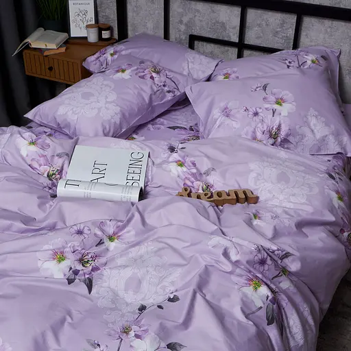 Пододеяльник Moon&Star Satin Elite Floral Mist Евро 200x220 см - фото 4