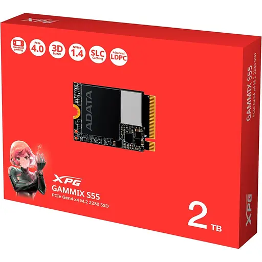 Накопитель SSD Adata m.2 NVMe 2TB GAMMIX S55 (SGAMMIXS55-2T-C) - фото 3