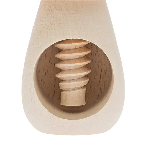 Винтовой деревянный орехокол «Гриб» с темно-коричневой шапкой, Woodly 85952 - фото 4