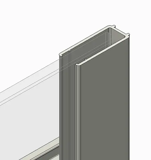Двері в нішу Koer SR SD01-120x200-TR-01 прозоре скло Easy Clean 8 мм, хром KR5376, універсальні, прозорий, хром - фото 4