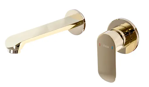 Смеситель для умывальника Rea Hyper + Box gold REA-B2060 Золотой - фото 3