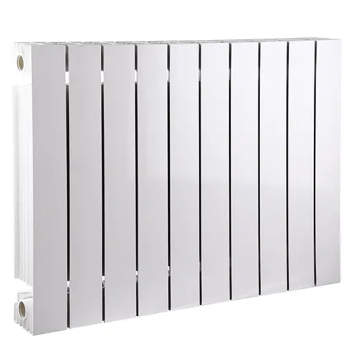 Радіатор біметалевий секційний Queen Therm 500/100 Universal (кратно 10), Білий - фото 1