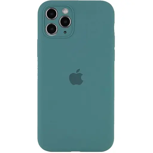 Чохол Silicone Case із захистом камери Full Apple iPhone 13 Pro Max Dark Green