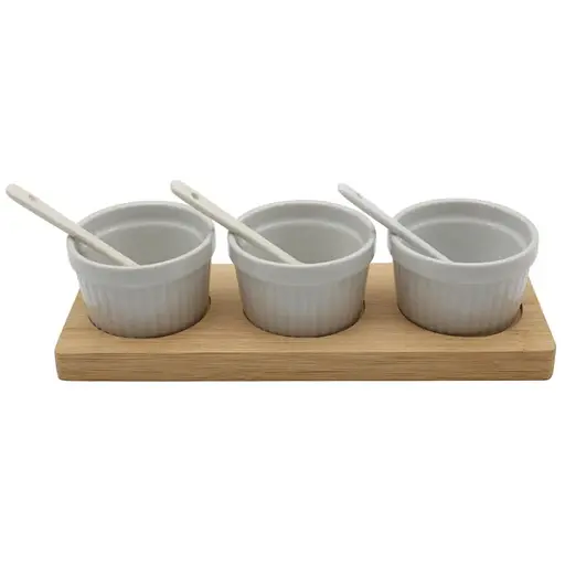 Набір керамічних піал на підставці Eurogold, 7 предметів