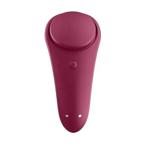 Кліторальний масажер для трусиків Satisfyer Sexy Secret 8.6 см бордовий - фото 3