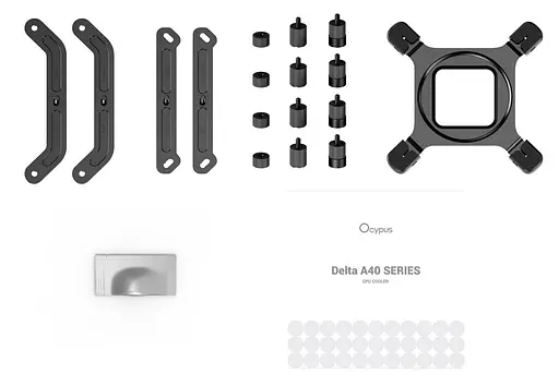 Кулер для процесора OCYPUS DELTA A40 BK ARGB (DELTA-A40-BK1NAWN00X-GL) - фото 9