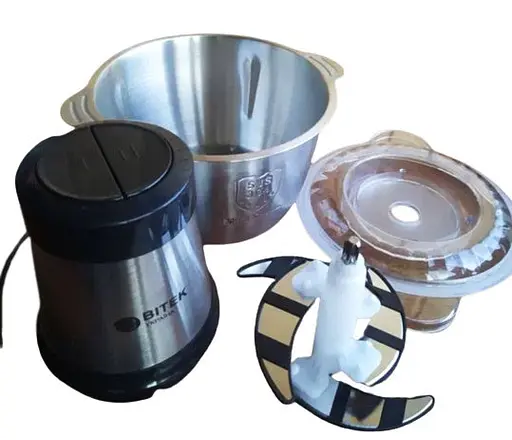 Подрібнювач кухонний Bitek BT-7019 блендер комбайн з чашею з нержавіючої сталі чоппер 2 л 1000 Вт - фото 9