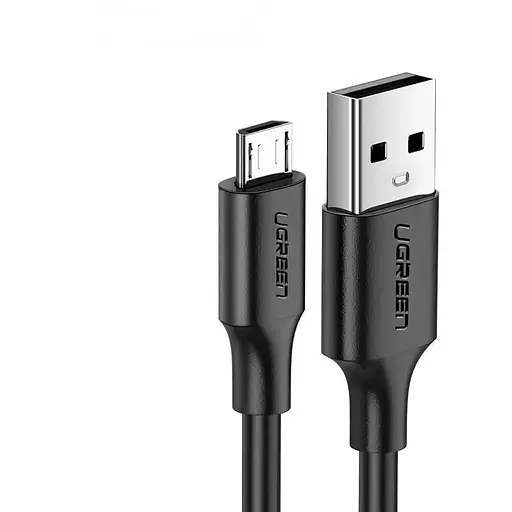 Кабель UGREEN US289 USB 2.0 - micro-USB Nickel Plating 2м чорний (60138) - фото 1