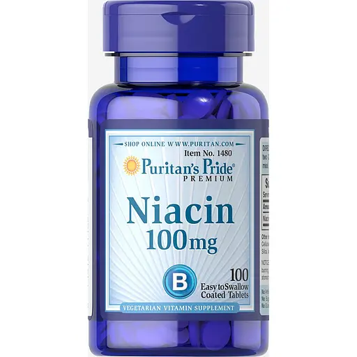 Ниацин Puritan's Pride Niacin 100 mg 100 таблеток
