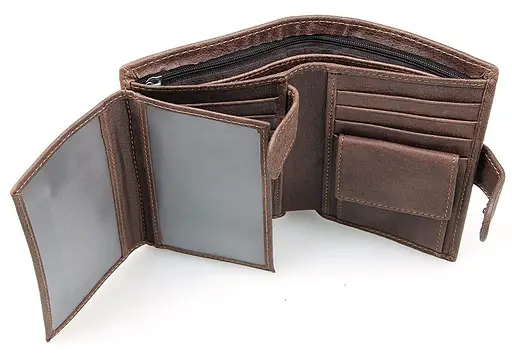 Чоловічий шкіряний гаманець Vintage 10х13 см acs0014991 - фото 6