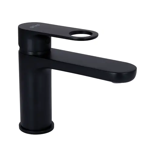 Смеситель для умывальника Qtap Jay QTJAY270BLM45545 Black matt Черный матовый - фото 1