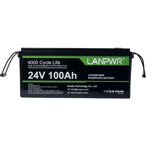 Аккумулятор LanPWR LiFePO4 24V 25.6V/100Ah/2560Wh (LANPWR-24-100) [125502] - фото 5