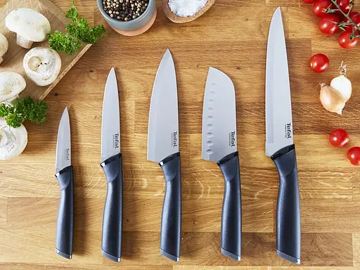 Tefal Набір ножів Essential, 3шт, нержавіюча сталь, пластик, чорний., нержавіюча сталь, пластик - фото 2