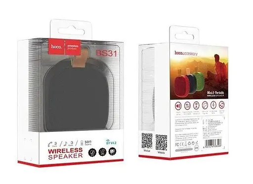 Колонка Hoco BS31 Bright sound sports wireless speaker портативна бездротова чорна - фото 6