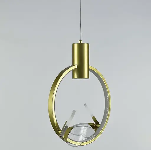 Вишуканий світильник в формі кільця з підсвіткою на 2 метелики Line.F C 1201-2 - фото 4