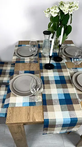 Комплект Доріжка водовідштовхувальна Шахматка синя 300х40 см 4 шт. - фото 8