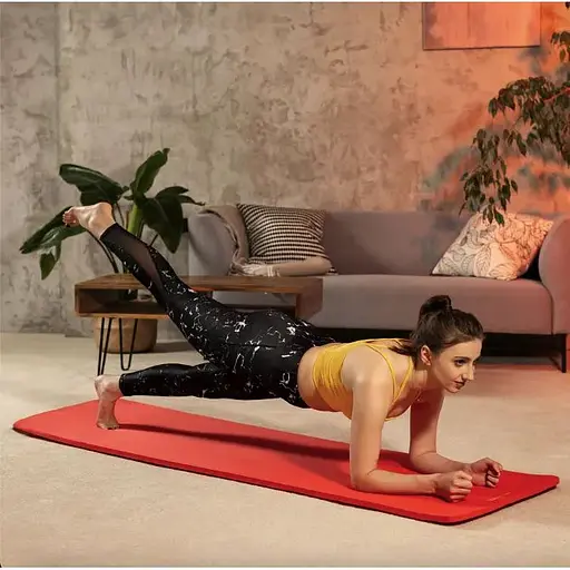 Коврик для йоги Hop-Sport HS-NB020GM NBR 2см яскраво-червоний - фото 4