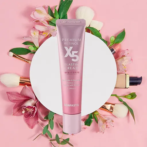 Крем для обличчя Skinpastel Premium Retinol X5 Face Cream Elastin з еластином 30 мл - фото 6