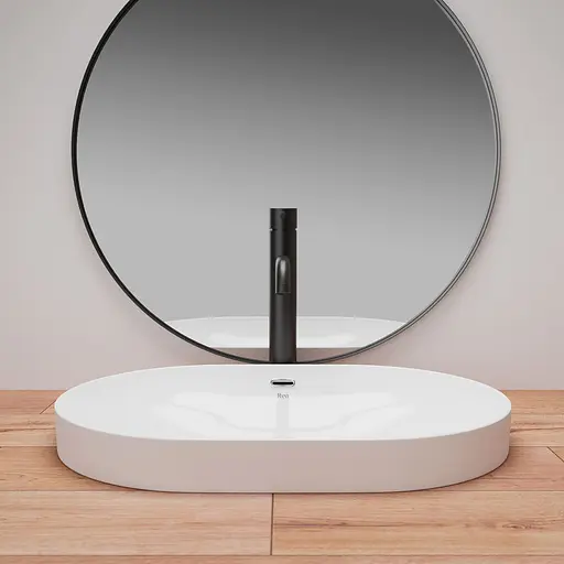 Умивальник Rea Arleta врізний білий REA-U8700, Білий - фото 3