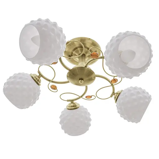 Люстра стельова Brille в спальню E27 60W BZ (LK-576C/5) - фото 2