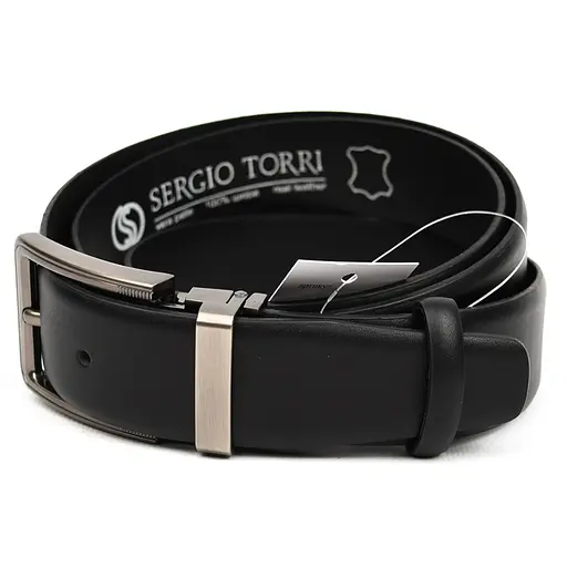 Ремінь шкіряний Sergio Torri класика гладкий 35 мм 125 см acs0032065 - фото 3