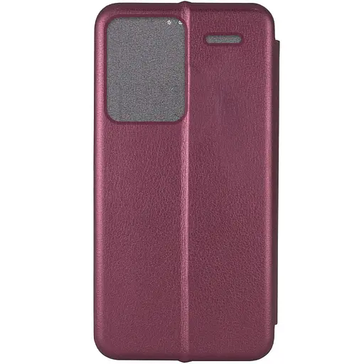 Кожаный чехол-книга Classy для Xiaomi Redmi Note 13Pro+ Бордовый - фото 3