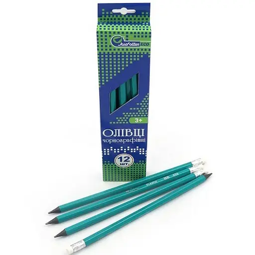 Набор карандашей J. Otten ECO Bambi 655B-HB 12 штук - фото 1