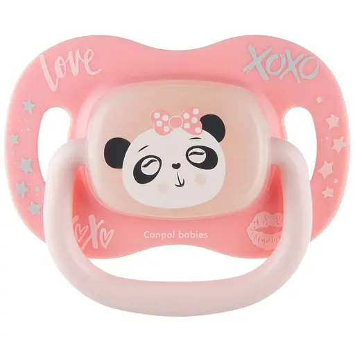 Пустушка Canpol babies Exotic Animals силіконова кругла 0-6 міс. панда (34/933_panda)