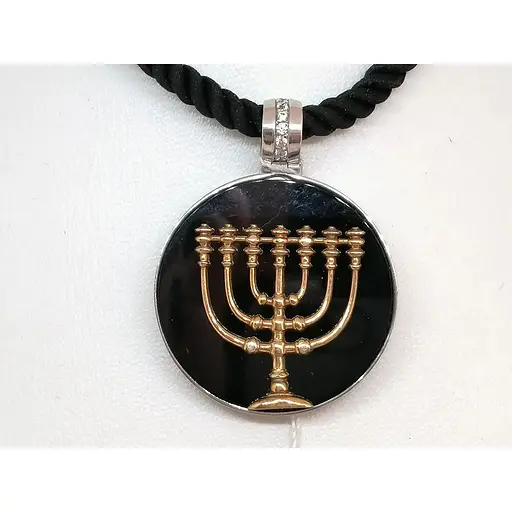 Кольє з текстилю Харківська ювелірна фабрика з срібними вставками. Артикул 10438-ЗРОН 60 - фото 3