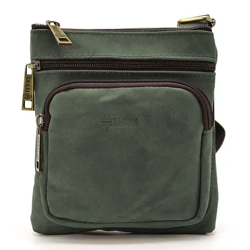 Сумка мужская через плечо кожаная TARWA 19х17х5 см sum0028334 - фото 3