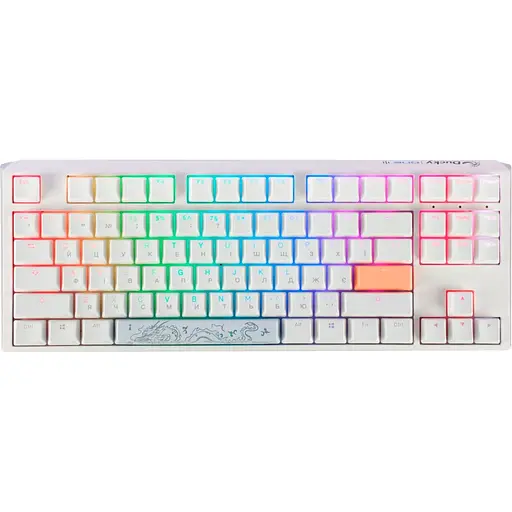 Клавіатура Ducky One 3 TKL Cherry MX Blue RGB White DKON2187ST-CUAPXPWWWSC1 UA (128815)