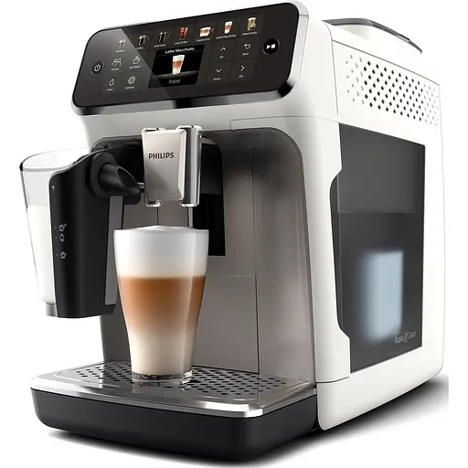 Кофемашина Philips Series 4400 LatteGo бело-серебристая (EP4443/70) - фото 2