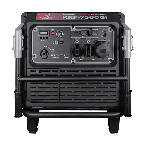 Генератор інверторний бензиновий 6.8 кВт Kraft KRF-7500GI (41-00311) - фото 2