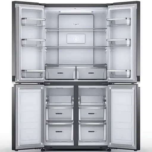 Холодильник Whirlpool многодверный 187.4x90.9х69.8 холод. отд. 384 л мороз. отд. 207 л 4дв. А++ NF инв. дисплей нерж - фото 3