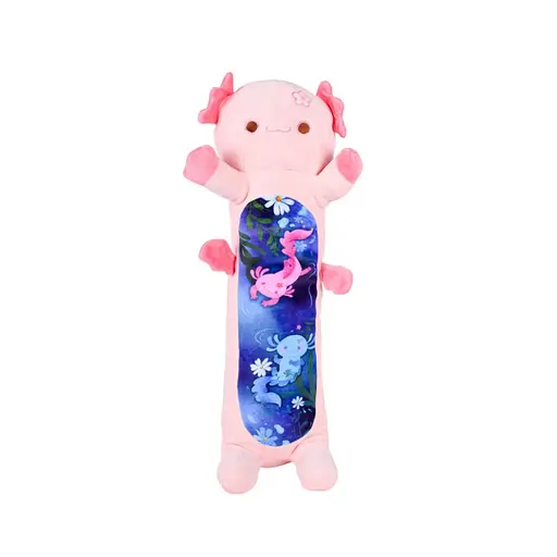 М'яка іграшка-подушка "Аксолотль-батон" Bambi HKF2206(Pink) розмір 100 см - фото 1