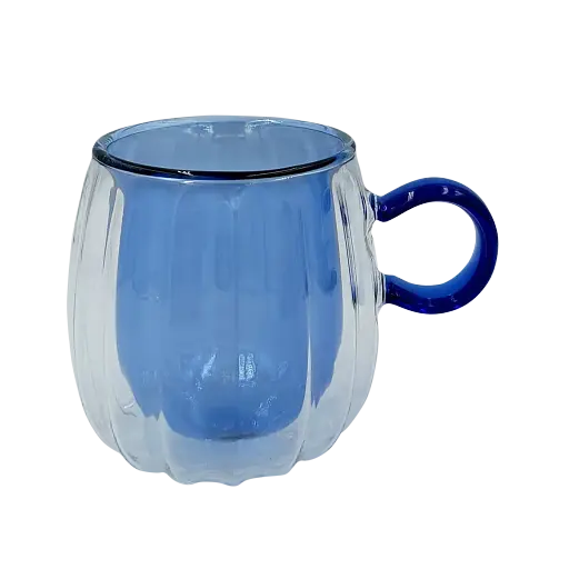 Набір чашок Vittora Cut Blue з подвійним дном 2 шт. 240 мл (141382) - фото 2
