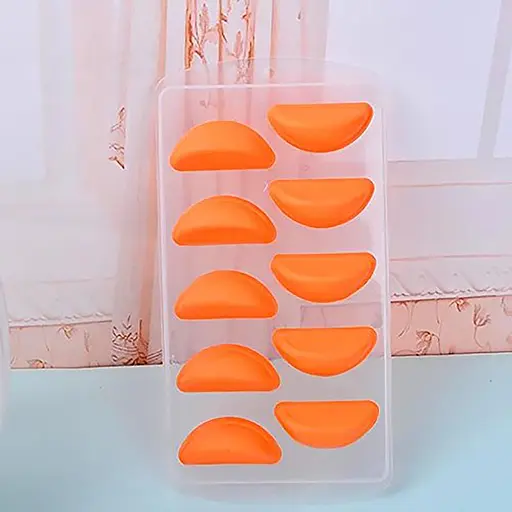 Форма для льда «Дольки апельсина» из пластика, 10 ячеек, 21,6×11×2,5 см, Kitchen Master Оранжевый 87410 - фото 3